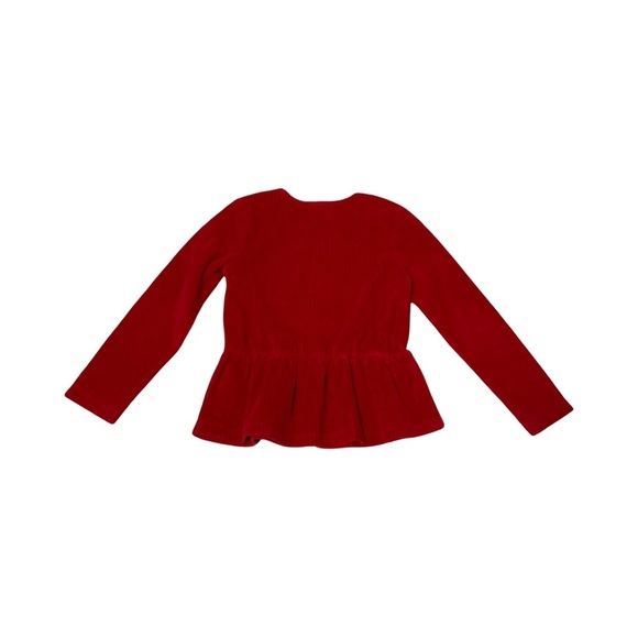 Hanna Andersson Ribbed Velour Top 6/7 - Picture 2 of 3